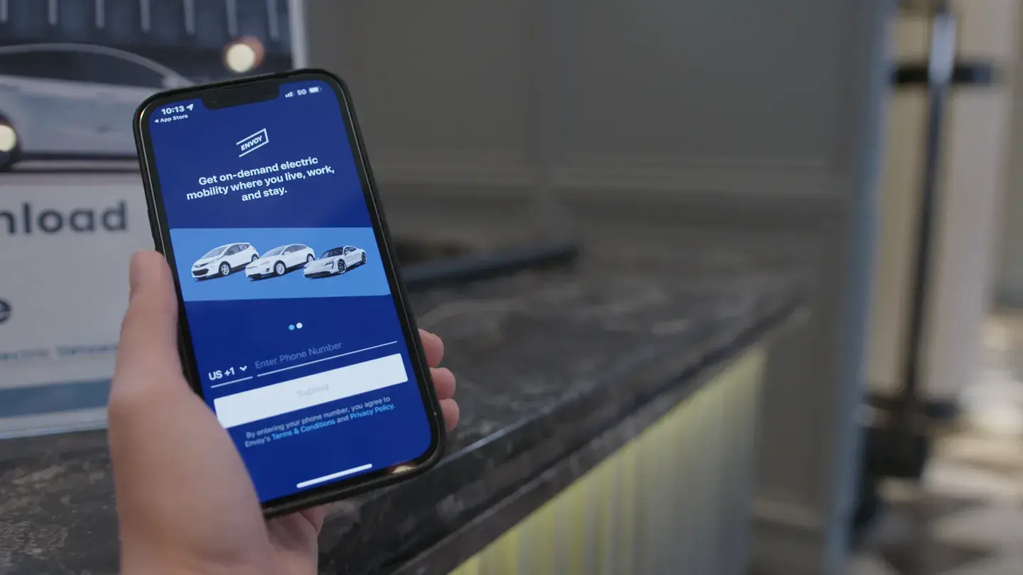 Envoy EV car sharing mobile app