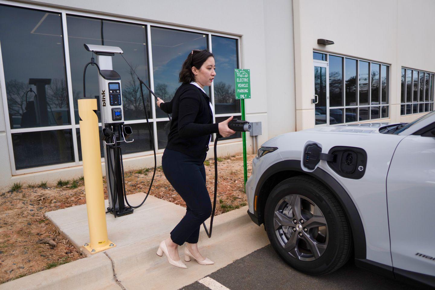 Workplace EV charger by Blink Charging